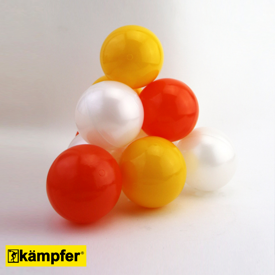 Детский сухой бассейн Kampfer - Pretty Bubble, цвет желтый + 100 шаров  